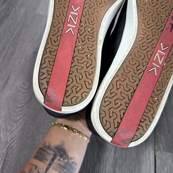 Kizik Mens New York Shoe Sz 8.5 Slip On Hands Free Casual Sneaker Black Leather main image 4